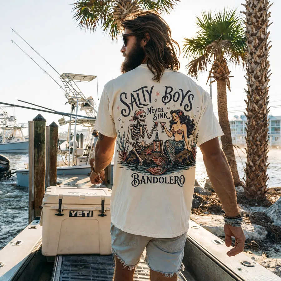 Salty Boys Tee — back view