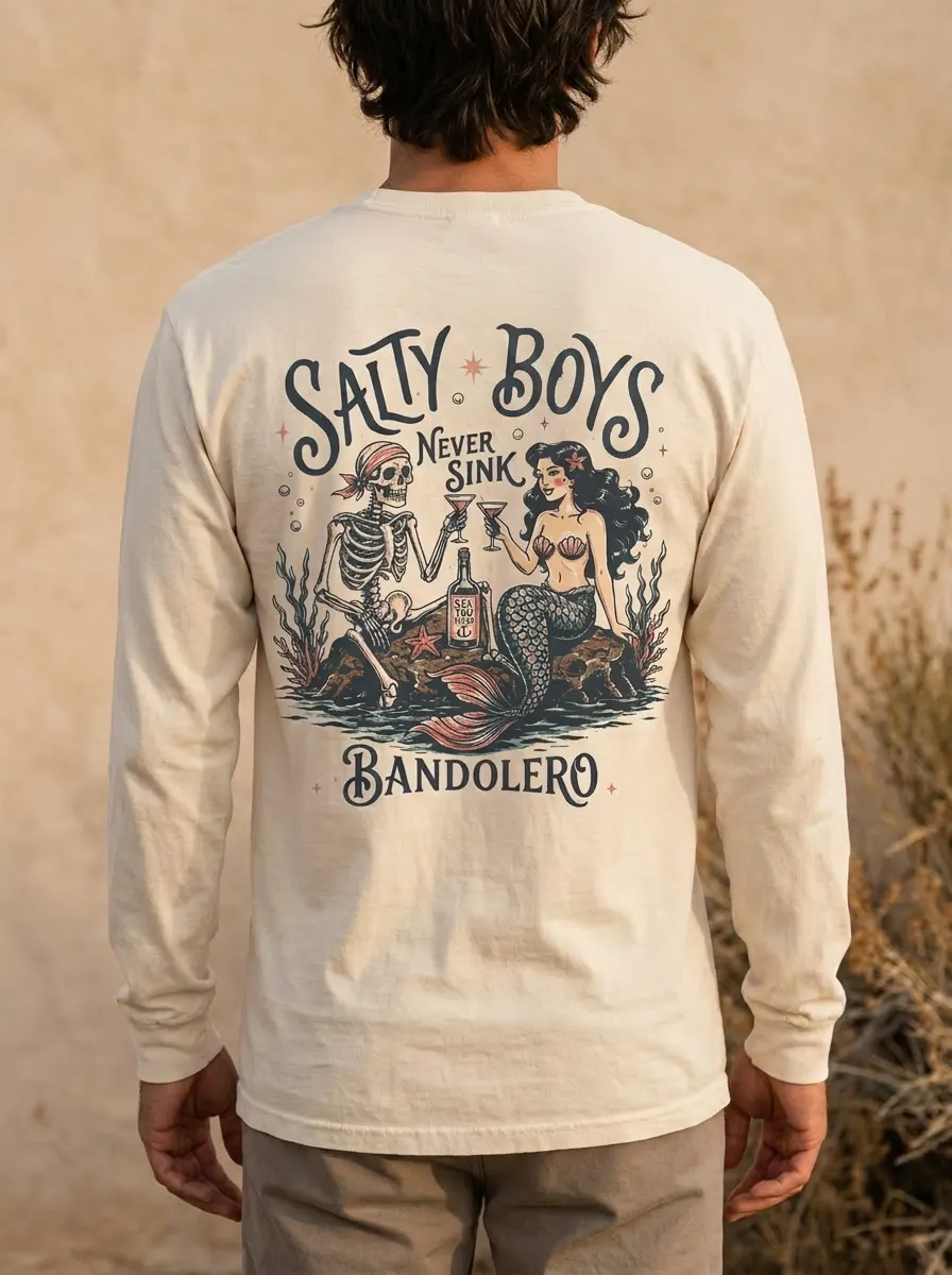 Salty Boys Long Sleeve — back view