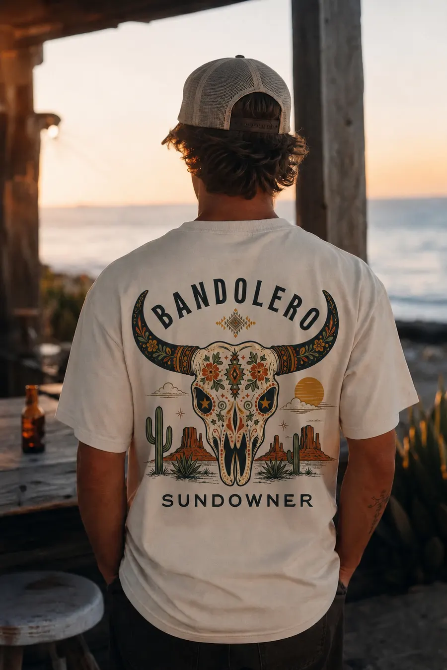 Sundowner Tee — back view